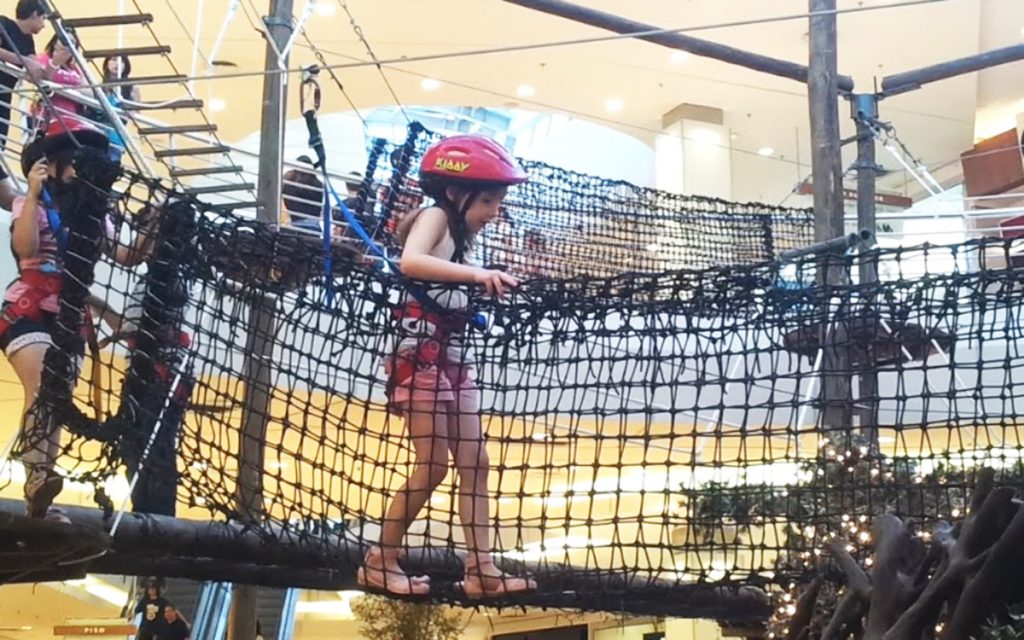 Arvorismo nas férias do Pátio