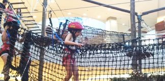 Arvorismo nas férias do Pátio