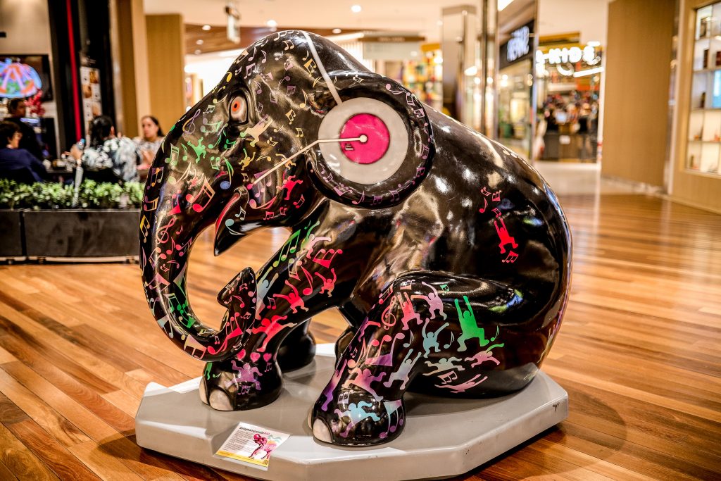 Exposição Elephant Parade traz fofura e conscientização no ParkShopping