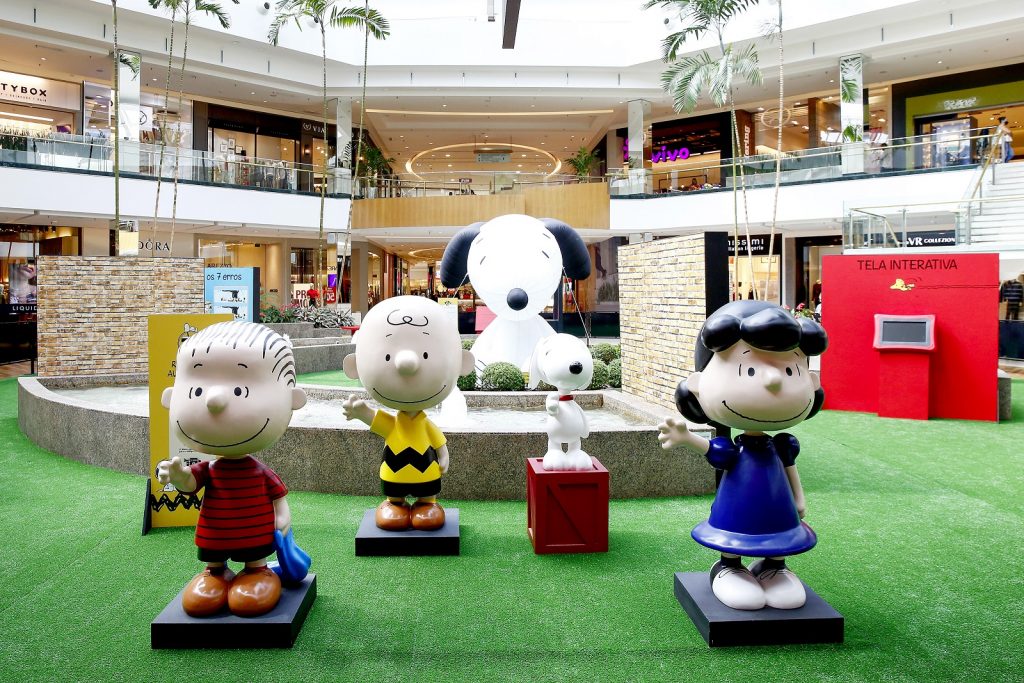 Os 70 anos da Turma do Snoopy ganham exposição no ParkShopping