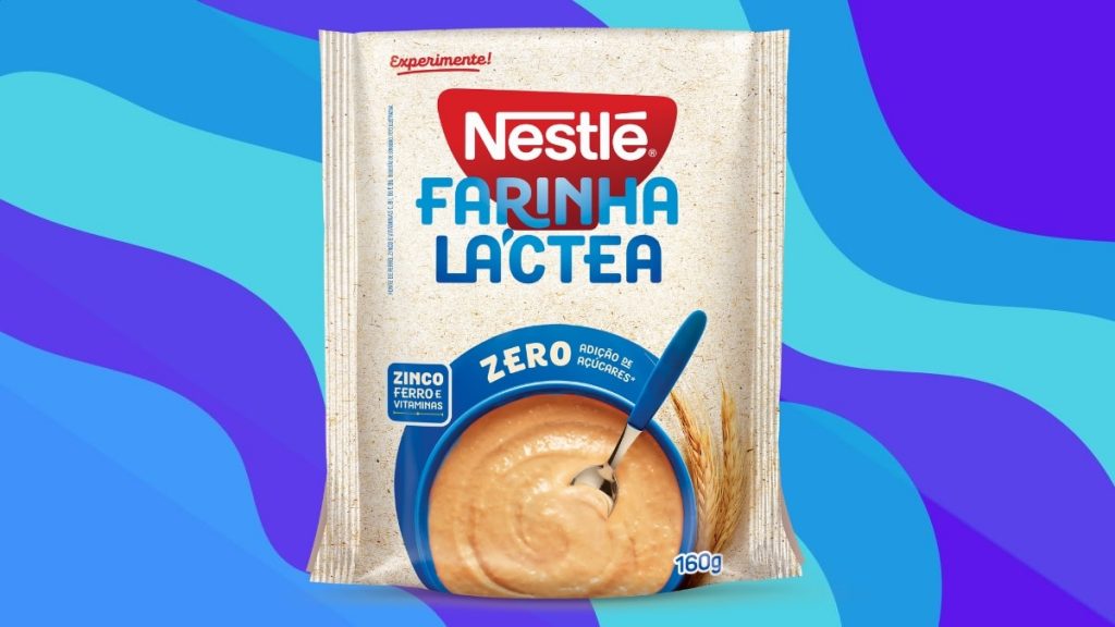 Nestlé lança a 1ª Farinha Láctea ZERO adição de açúcares