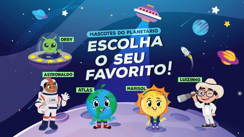 Está aberta a votação para eleger o novo mascote do Planetário de Brasília