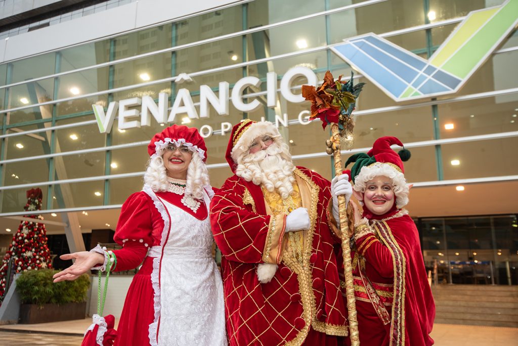 Neste sábado o Papai Noel desembarca no Venâncio Shopping