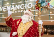 A primeira chegada do Papai Noel de Brasília acontece no Venâncio Shopping